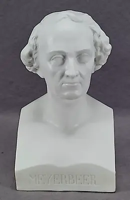 Buy Mid 19th Century German Giacomo Meyerbeer Parian Ware Porcelain Bust  • 197.57£