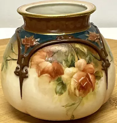 Buy Attractive Antique Hand Painted Royal Worcester J H S Hadley Vase 1896-1903 • 99£