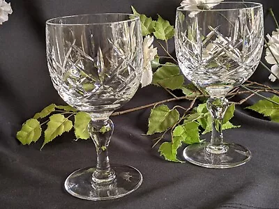 Buy Thos Webb Crystal Hatton Garden Cut  Wine Glasses • 24£