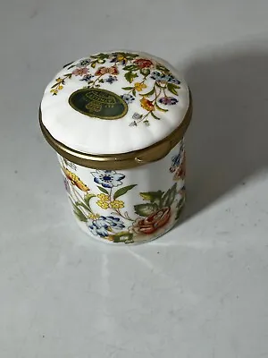 Buy Aynsley Cottage Garden Lidded Trinket Pot Box Floral Lid Needs Gluing #LH GA1151 • 2.99£
