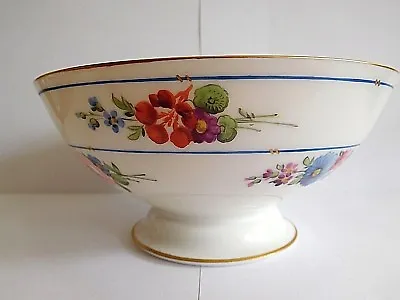 Buy Antique Nast Porcelain Footed Bowl Painted With Flowers In The Sevres Style • 295£