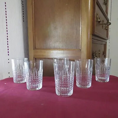 Buy 6 Glasses Cup IN Crystal Baccarat Model Nancy H 7,7 CM Signed • 118.66£