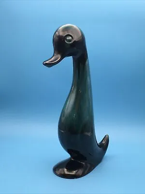 Buy Blue Mountain Pottery Mid Century Mod Duck Figurine Green Drip Glazed • 20.46£