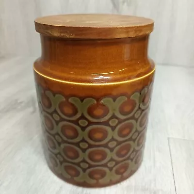Buy Hornsea Bronte Storage Jar & Wooden Lid | Dated 1977  • 14£
