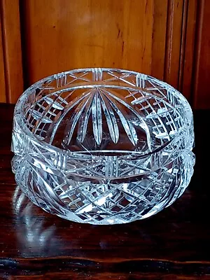 Buy Crystal Trifle Dish Fruit Bowl Heavy Cut Glass Bowl 8cm Height • 10£