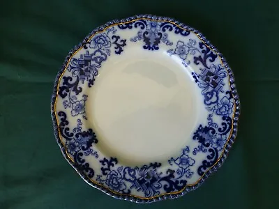 Buy Antique Doulton Burslem England Flow Blue Nankin Pattern Plate 9 1/8  • 23.98£