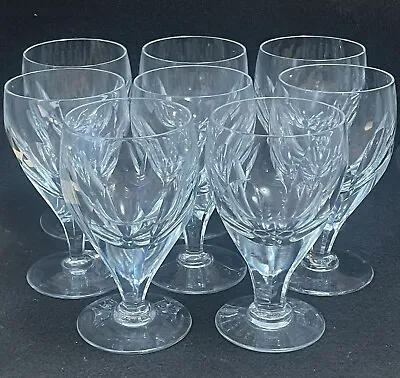 Buy Royal Brierley Crystal - England - Set Of Eight Cut Crystal Wine Glasses • 569.01£