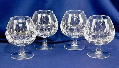 Buy Fabulous GALWAY CRYSTAL IRELAND Art Glass   Raindrops  Brandy Snifters Set 4 • 94.87£