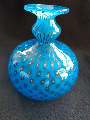 Buy Kosta Boda Bertil Vallien Blue Bubbles Glass CIRRUS Vase RARE & Very EARLY 1973 • 147£