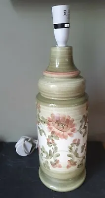 Buy Vintage Jersey Pottery Hand Painted Large Table Lamp • 35£