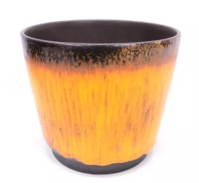 Buy Vintage SCHEURICH West Germany 806-22 Lava Glaze Orange Pottery Vase 22cm - S87 • 9.99£