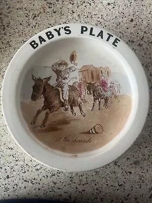Buy Carlton Ware Babies Plate (at The Seaside) • 10£
