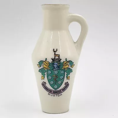 Buy W.h. Goss Crested China - Model Of Ancient Herne Bay Ewer  559523 - Buxton Crest • 5.80£
