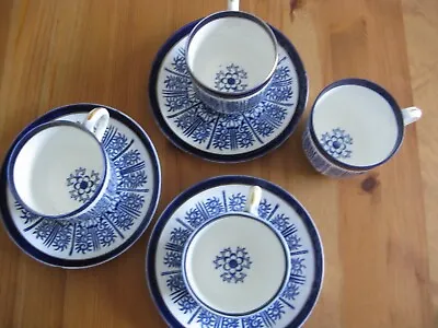 Buy Antique Coalport Porcelain Royal Lily Cups & Saucer Sets 7 Pieces Total • 69.39£