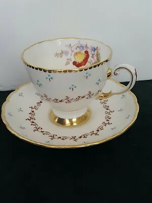 Buy Tuscan China Made In England Genuine Bone China Tea Cup And Saucer  • 7.59£