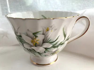 Buy Royal Adderley Ridgway Pottery White Lily Tea Cup - Quebec Flower • 9.99£