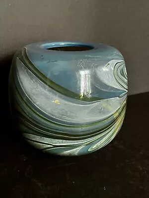 Buy Frederich Warren Studio Art Glass Vase - Rare - 1980 • 62.59£