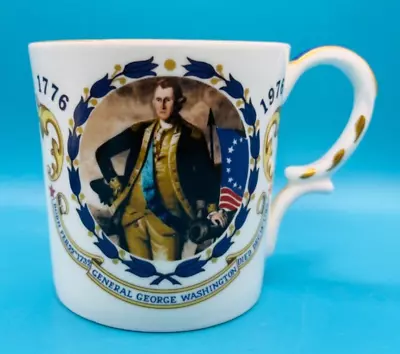 Buy Vintage Aynsley China Cup 1776-1976 200 Years Of George Washington USA Interest • 3.99£
