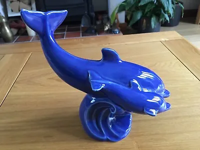 Buy Park Rose Ceramic Dolphins (Mother & Baby) - L 18cm X W 9cm X H 17cm (355g)  • 20£