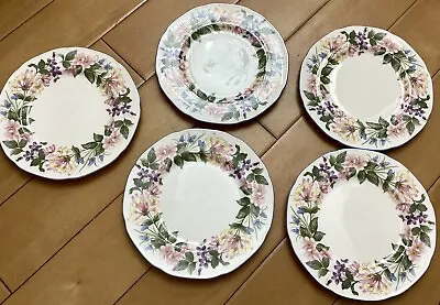 Buy Paragon China By Appointment To H.M Queen Country Lane Design Side Plates X5 🤡 • 4£