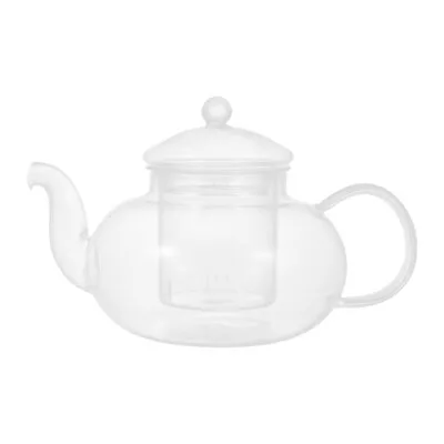 Buy Clear Glass Tea Infuser Pot 400ml Loose Leaf Tea Maker For Home/Office • 10.75£