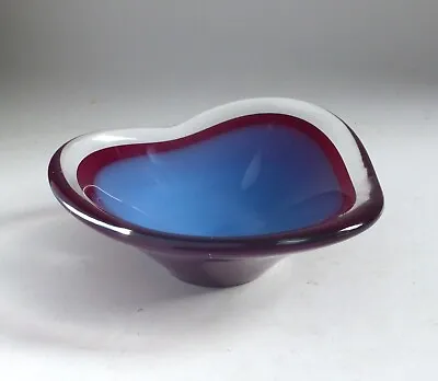 Buy Paul Kedelv, Reijmyre Sweden Vintage 'Harlequin' Bowl, 1956 Art Glass • 40£