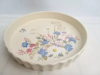 Buy Poole Pottery * Springtime *Round Flan Dish Fluted Sides 24cm Oven To Tableware  • 16.99£
