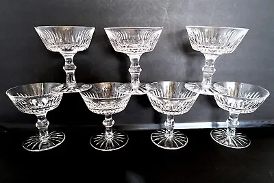Buy Lot Of 7 WATERFORD EILEEN 4 1/2  Champagne / Tall Sherbet Cut Crystal Stemware • 112.84£