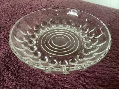 Buy Vintage Art Deco Glass, Dressing Table Round  Tray In Good Vintage Condition • 3.99£