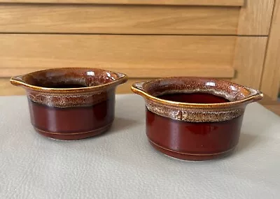 Buy Set Of 2 Vintage Kilncraft 70s Brown Drip Glaze Retro Cereal Bowl Soup Dish • 16£