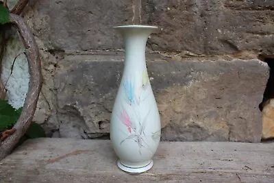 Buy Vase Cream White Flower Decor Gold Edge 23 Cm Bavaria Porcelain Vintage 50s • 21.57£