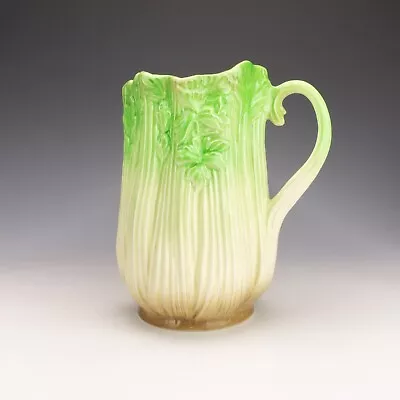 Buy Vintage SylvaC Pottery - Green Glazed Celery Formed Jug • 9.99£