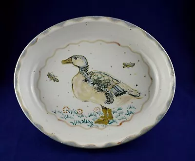 Buy HIGHLAND STONEWARE POTTERY Large Oval Bowl / Dish - Hand Painted Canadian Goose • 99.50£