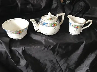 Buy Antique Teapot Set  Wetley Teapot , Milk Jug & Sugar Bowl GENUINE ART NOUVEAU  • 40£