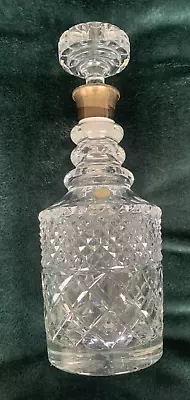 Buy Vintage Bleikirstall 24% Lead Crystal Decanter With Silver Collar - 13  Approx • 29.99£