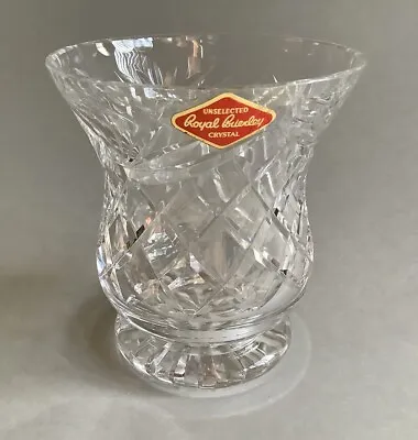Buy Lovely Vintage Royal Brierley Cut Crystal Footed Vase • 18.95£