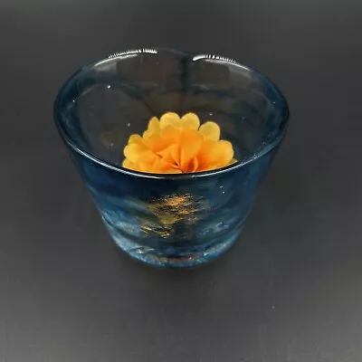 Buy Kosta Boda Blue Swirls Ulrica Hydman Vallien Bowl Tea Light Candle Holder • 23.72£