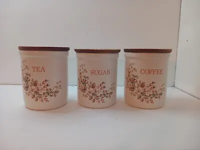 Buy BHS  British Home Stores   Tea Sugar & Coffee  Ceramic Jars • 19.99£