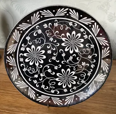 Buy Vintage GRAYS Pottery Silver Lustre Large Plate Floral A9252? C1952 • 9.99£