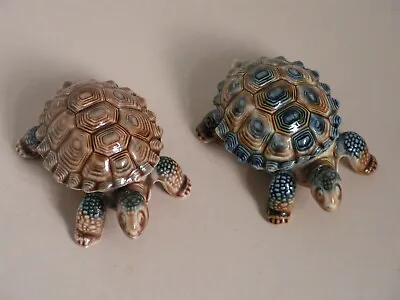 Buy 2 Wade Porcelain Tortoise Trinket Boxes. One In A Very Good Condition.one Is A/f • 7£