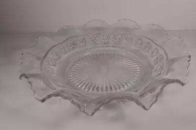 Buy Art Deco Style Pressed Glass Bowl • 8.30£