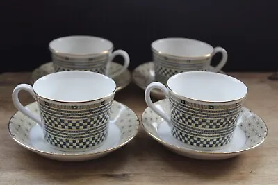 Buy Wedgwood  Samurai  Cups And Saucers - Set Of 4 - EXCELLENT CONDITION Bone China • 35£