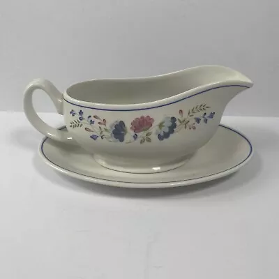 Buy Vintage BHS Priory Tableware Gravy/Sauce Boat And Stand  • 12.99£