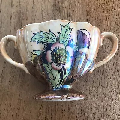 Buy Vintage Kensington Lustre Ware Small Mantle Vase With Handles C1930s Anemone  • 42£