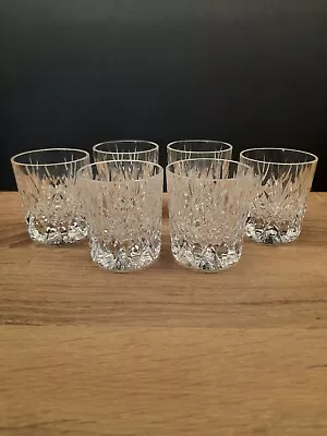 Buy Six Cut Glass Whisky / Tumbler Glasses Small • 14£