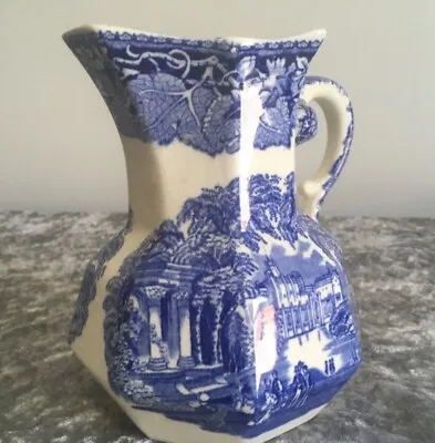 Buy Excellent  Mason’s Ironstone China Blue And White Jug. “Vista Pattern”. • 18£