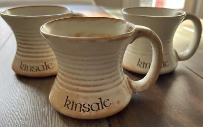 Buy Vintage Set Of 3 Irish Country Pottery Mugs Kinsale Ireland Stoneware Mugs • 18.91£