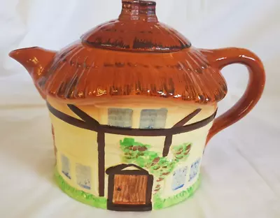 Buy Large Decorative Teapot Cottage Burlington Ware Devon Cobb Made In England • 7£