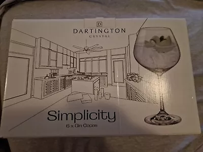 Buy Dartington Crystal Simplicity 6 X Gin Copas • 21.99£