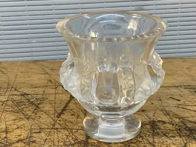Buy Lalique Dampierre Birds Frosted Crystal Vase Designed In 1948 By Marc Lalique • 139.27£